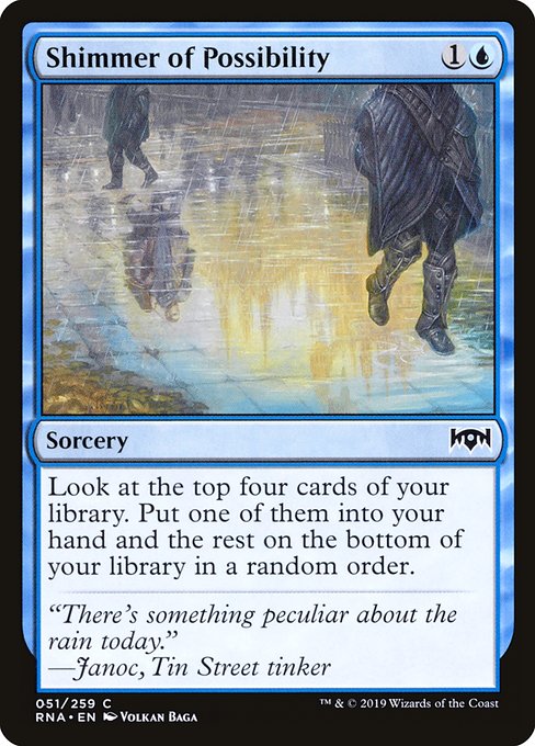 Shimmer of Possibility - Ravnica Allegiance Common Card