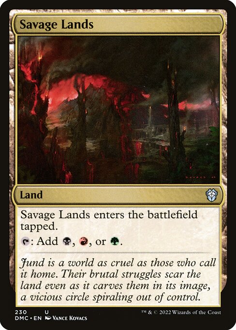Savage Lands - Dominaria United Commander Uncommon Card