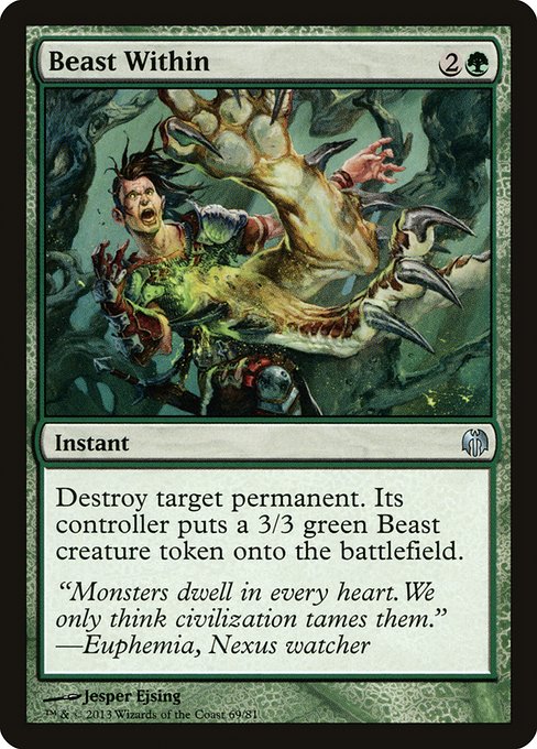 Beast Within - Duel Decks: Heroes vs. Monsters Uncommon Card