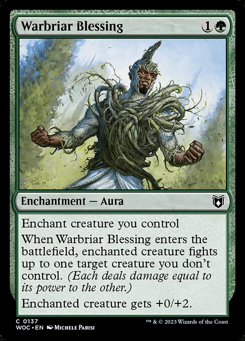 Warbriar Blessing - Wilds of Eldraine Commander Common Card