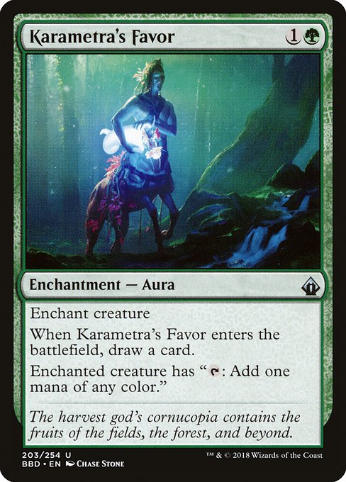 Karametra's Favor - Battlebond Uncommon Card