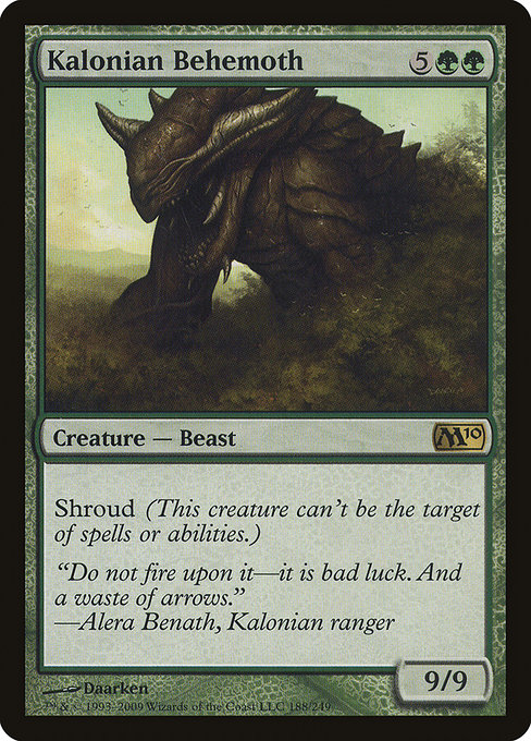 Kalonian Behemoth - Magic 2010 Rare Card