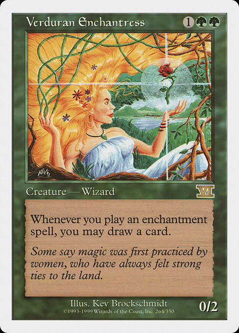 Verduran Enchantress - Classic Sixth Edition Rare Card