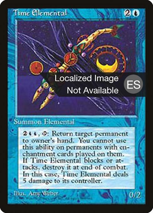 Time Elemental - Fourth Edition Foreign Black Border Rare Card