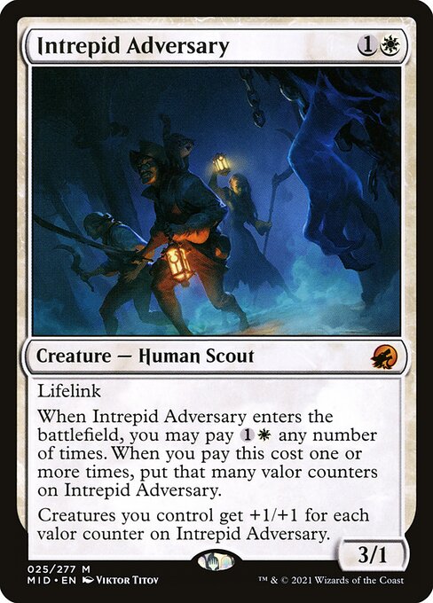 Intrepid Adversary - Innistrad: Midnight Hunt Mythic Card