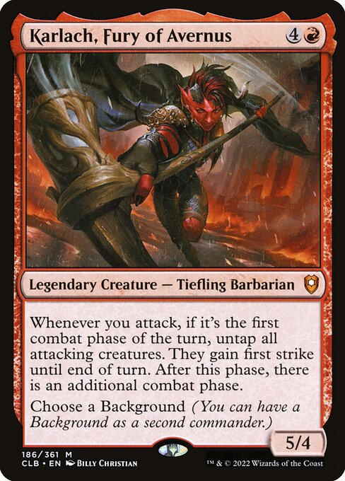 Karlach, Fury of Avernus - Commander Legends: Battle for Baldur's Gate Mythic Card