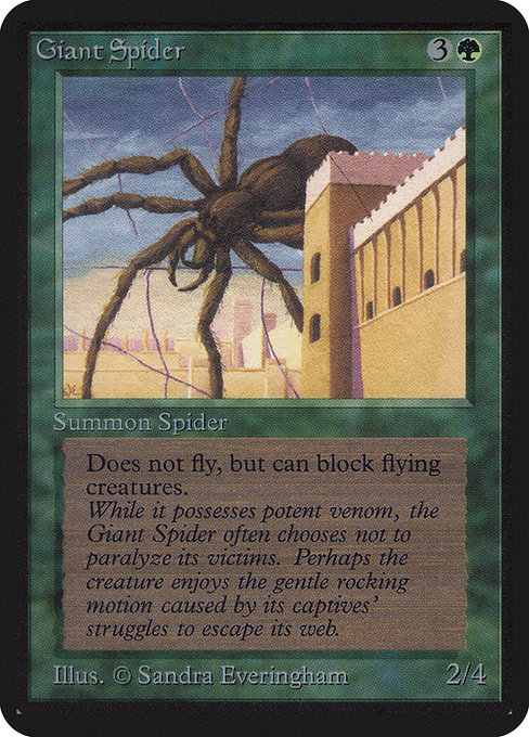 Giant Spider - Limited Edition Alpha Common Card
