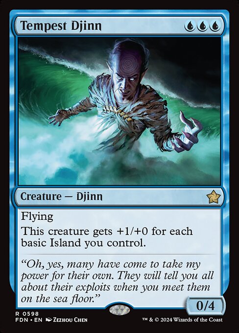 Tempest Djinn - Foundations Rare Card
