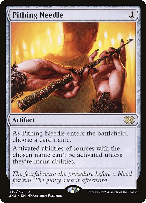 Pithing Needle - Double Masters 2022 Rare Card