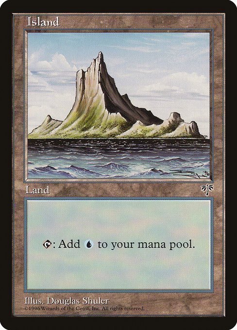Island - Mirage Common Card
