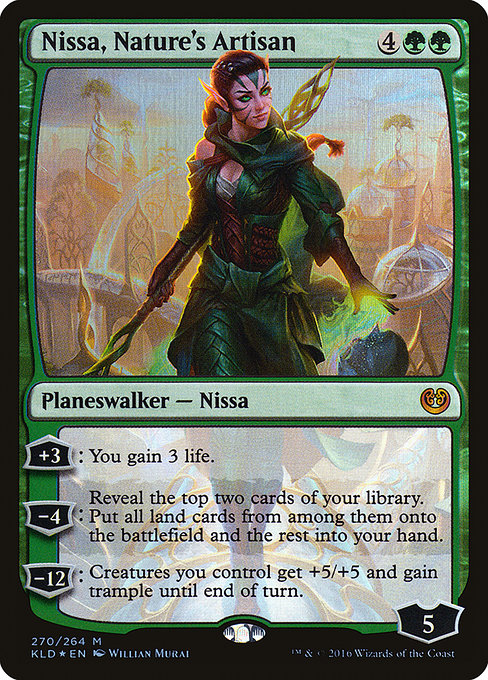 Nissa, Nature's Artisan - Kaladesh Mythic Card