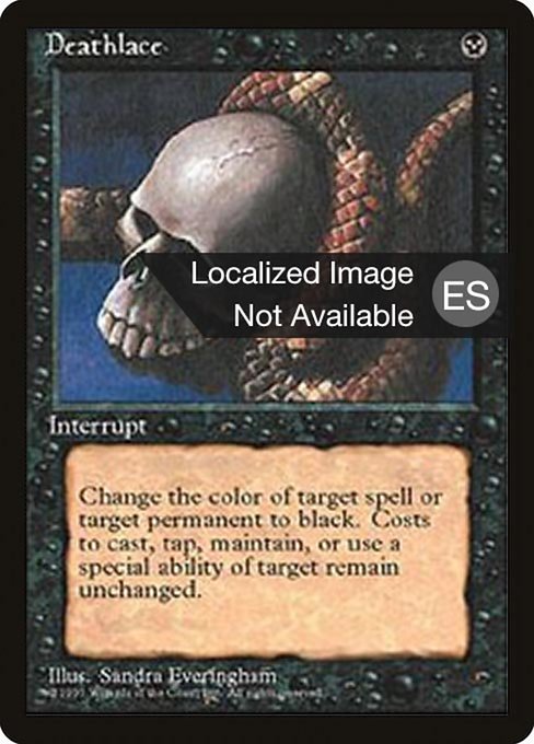Deathlace - Fourth Edition Foreign Black Border Rare Card