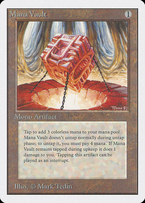 Mana Vault - Unlimited Edition Rare Card