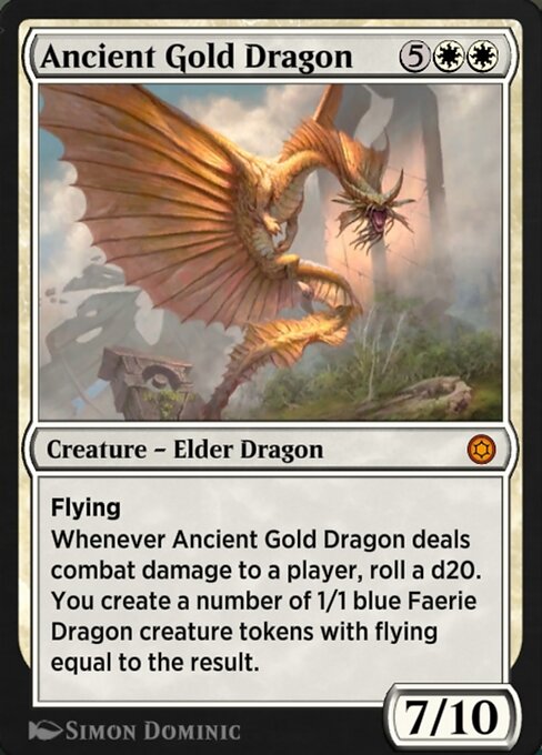Ancient Gold Dragon - Alchemy Horizons: Baldur's Gate Mythic Card