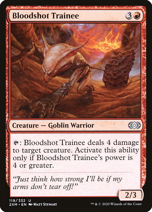 Bloodshot Trainee - Double Masters Uncommon Card