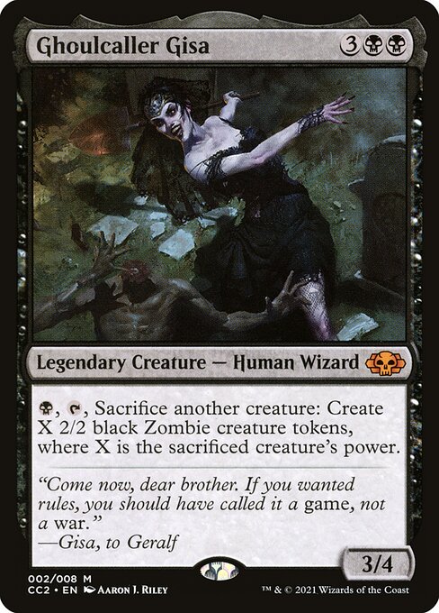 Ghoulcaller Gisa - Commander Collection: Black Mythic Card