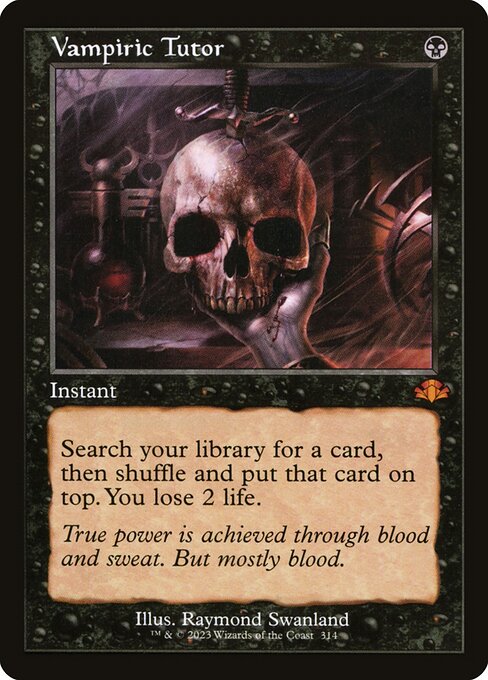 Vampiric Tutor - Dominaria Remastered Mythic Card