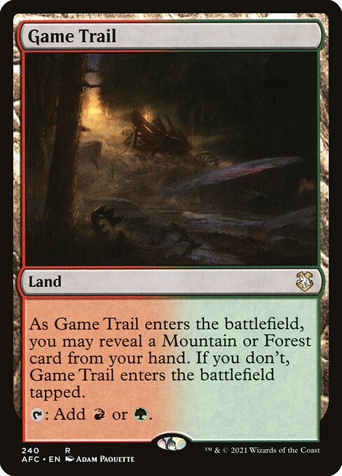Game Trail - Forgotten Realms Commander Rare Card