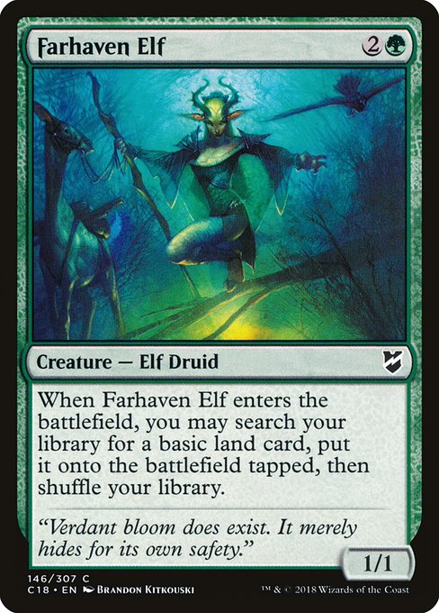 Farhaven Elf - Commander 2018 Common Card