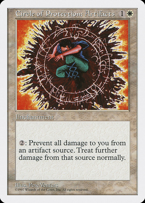 Circle of Protection: Artifacts - Fifth Edition Uncommon Card