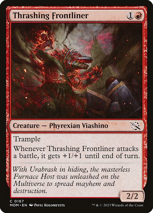 Thrashing Frontliner - March of the Machine Common Card