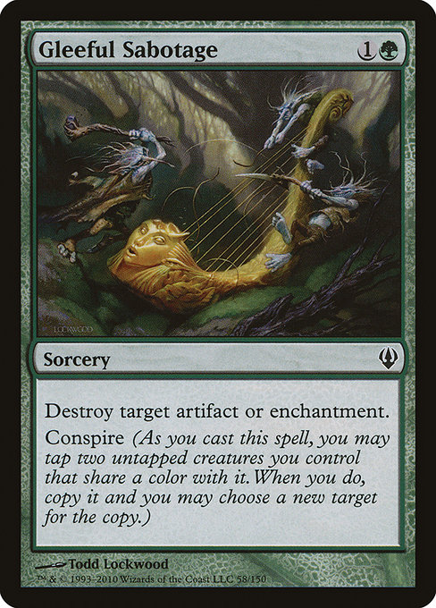 Gleeful Sabotage - Archenemy Common Card
