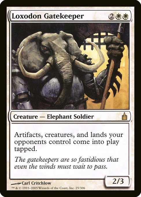 Loxodon Gatekeeper - Ravnica: City of Guilds Rare Card
