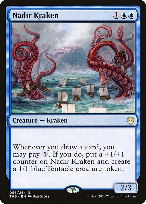 Nadir Kraken - Theros Beyond Death Rare Card