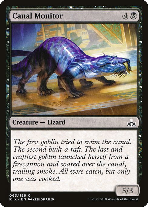 Canal Monitor - Rivals of Ixalan Common Card