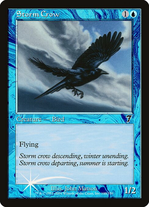 Storm Crow - Seventh Edition Common Card