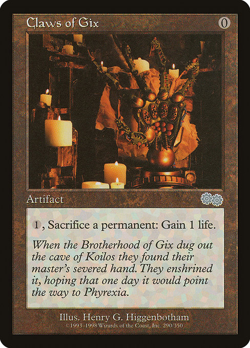 Claws of Gix - Urza's Saga Uncommon Card