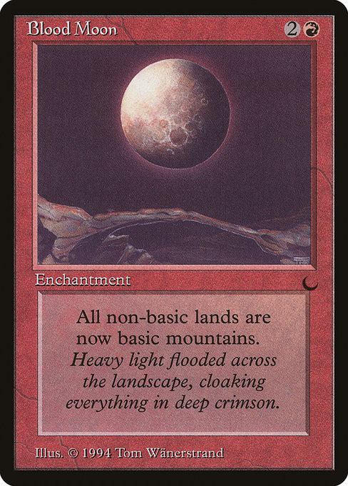 Blood Moon - The Dark Rare Card