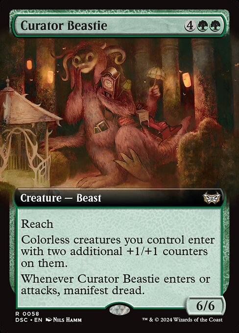 Curator Beastie - Duskmourn: House of Horror Commander Rare Card