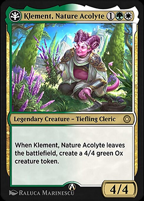 Klement, Nature Acolyte - Alchemy Horizons: Baldur's Gate Rare Card