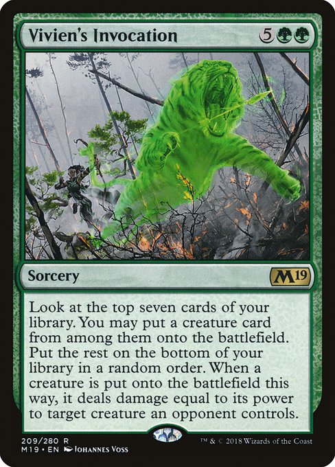 Vivien's Invocation - Core Set 2019 Rare Card