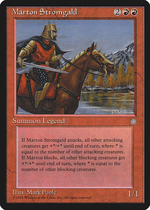 Márton Stromgald - Ice Age Rare Card