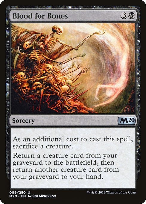 Blood for Bones - Core Set 2020 Uncommon Card