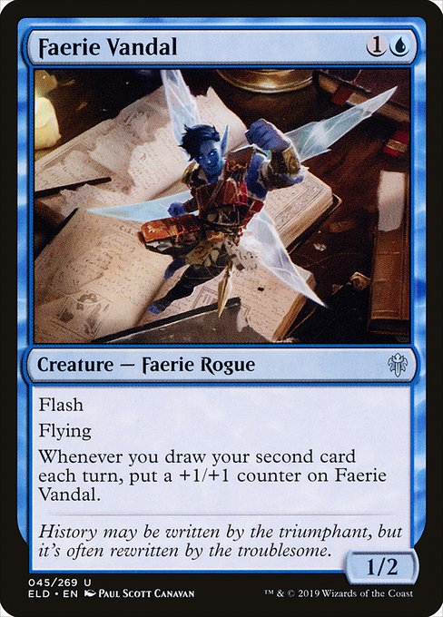 Faerie Vandal - Throne of Eldraine Uncommon Card