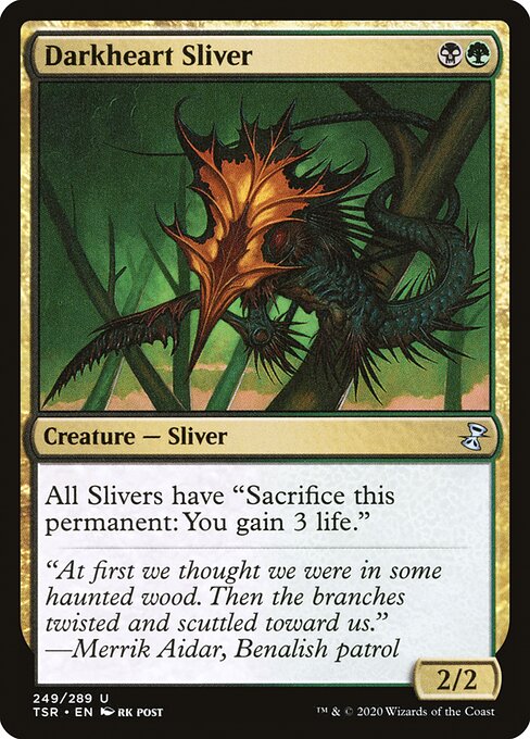 Darkheart Sliver - Time Spiral Remastered Uncommon Card