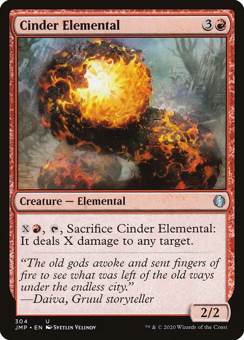 Cinder Elemental - Jumpstart Uncommon Card