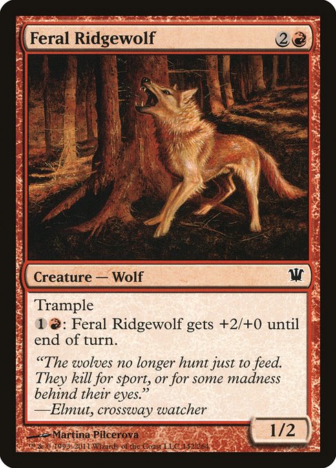 Feral Ridgewolf - Innistrad Common Card