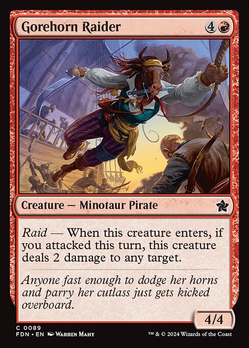 Gorehorn Raider - Foundations Common Card