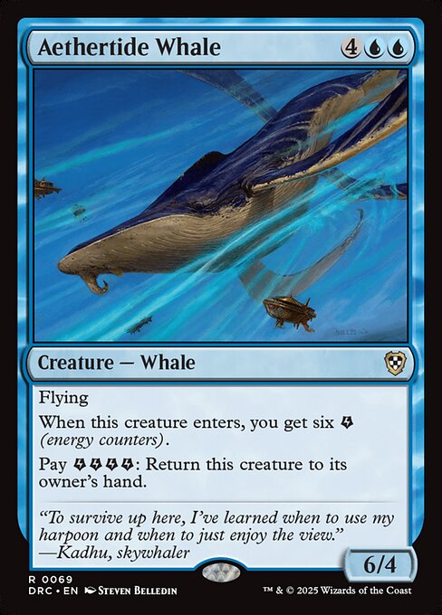 Aethertide Whale - Aetherdrift Commander Rare Card