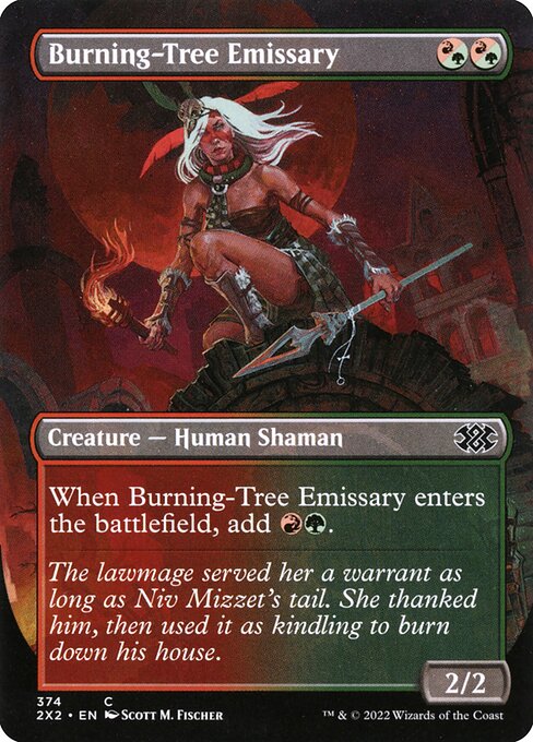 Burning-Tree Emissary - Double Masters 2022 Common Card