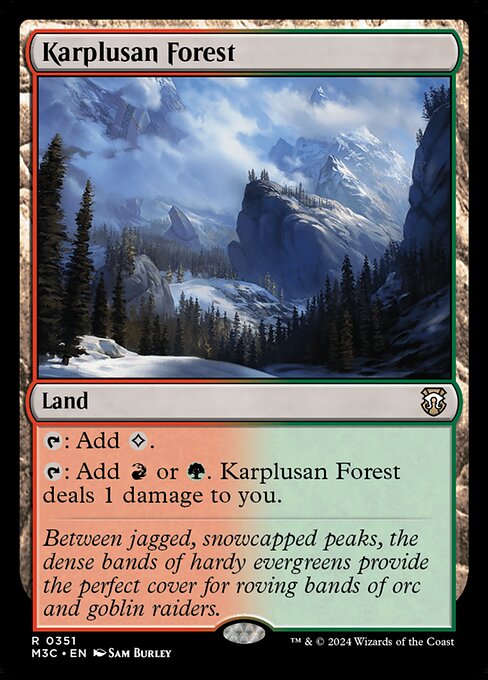 Karplusan Forest - Modern Horizons 3 Commander Rare Card