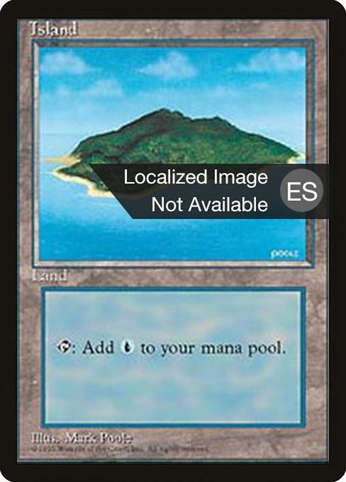 Island - Fourth Edition Foreign Black Border Common Card