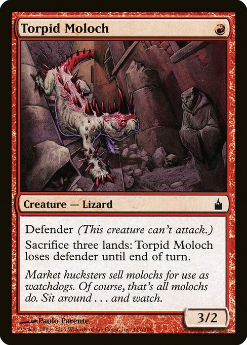 Torpid Moloch - Ravnica: City of Guilds Common Card