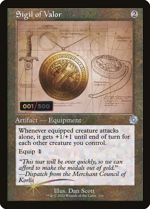 Sigil of Valor - The Brothers' War Retro Artifacts Uncommon Card