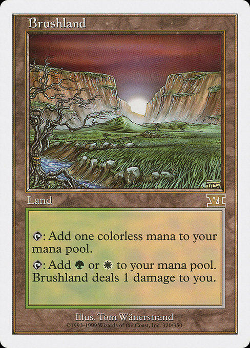 Brushland - Classic Sixth Edition Rare Card