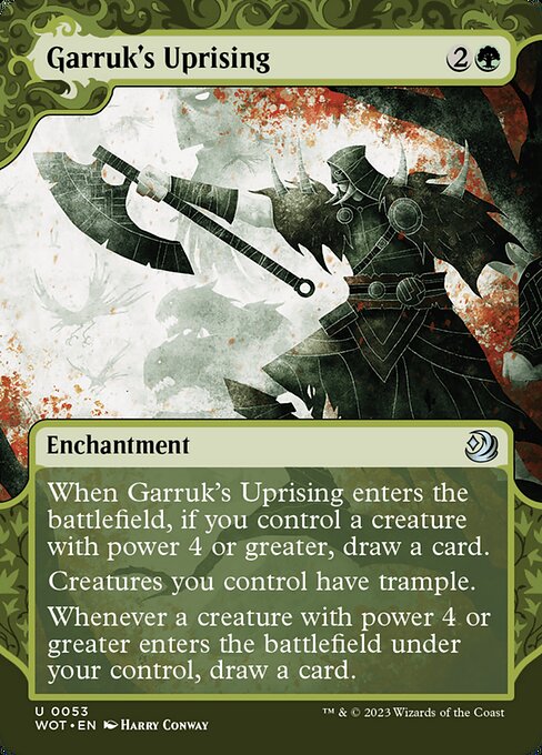 Garruk's Uprising - Wilds of Eldraine: Enchanting Tales Uncommon Card
